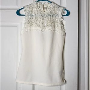 H&M Cream Lace Top